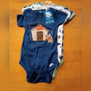 Gerber Baby Onesies Set - Blue and Green